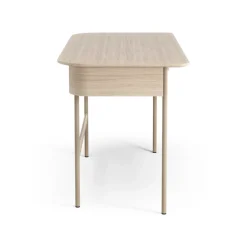 Swedese Desks*Luna desk with drawer, Oak white-pigmented Brown