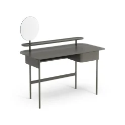 Swedese Desks*Luna desk with drawer, shelf and mirror, Oak orkan Grey