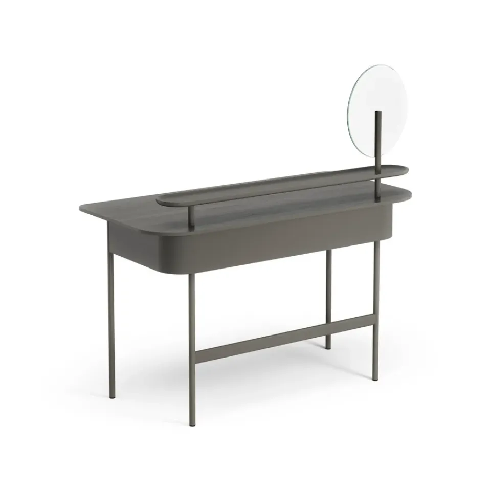 Swedese Desks*Luna desk with shelf and mirror, Oak orkan Grey