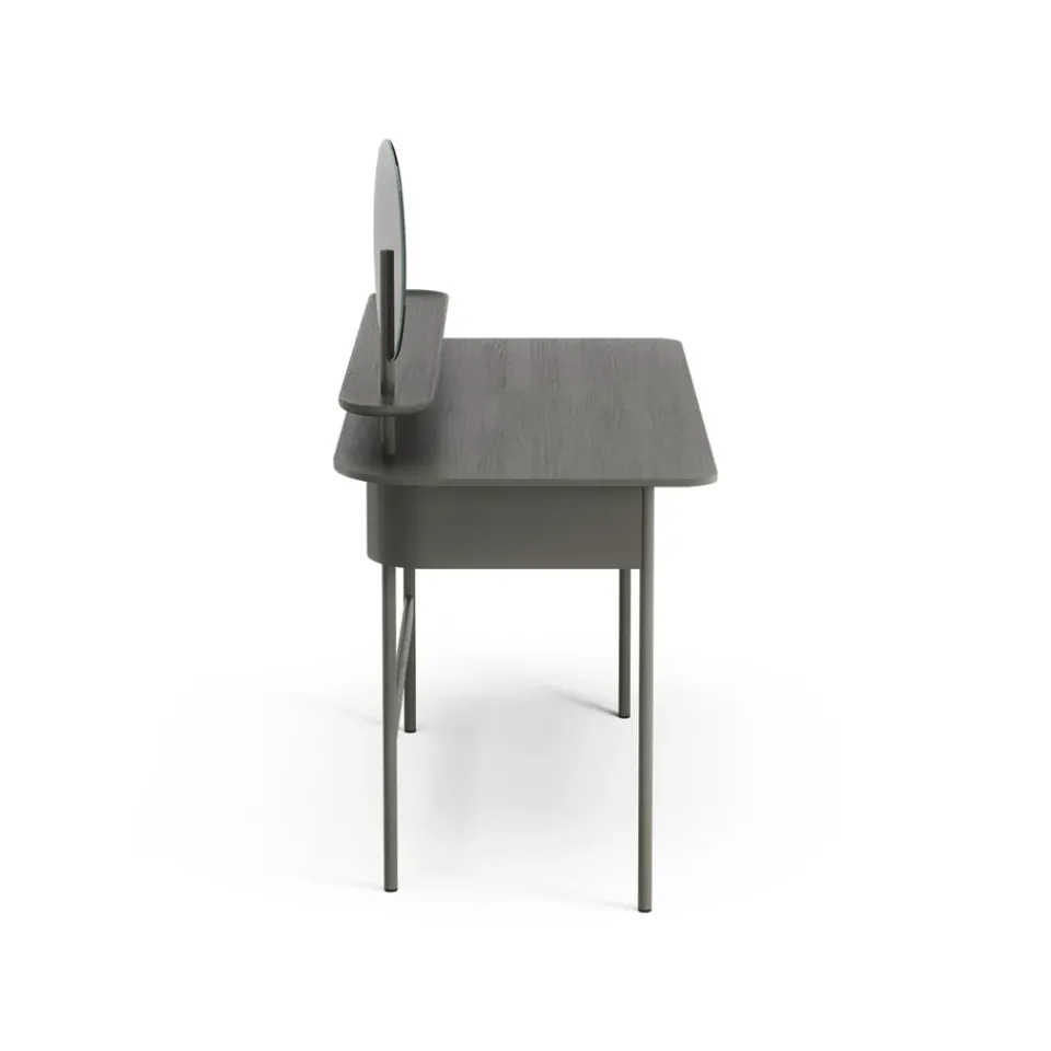 Swedese Desks*Luna desk with shelf and mirror, Oak orkan Grey