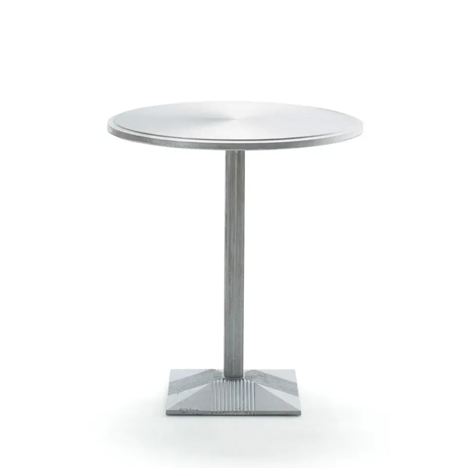 Byarums bruk Table For Outdoor Use|Balcony Furniture*Lund coffee table Ø65 cm, Aluminum, Ø65cm Silver-coloured