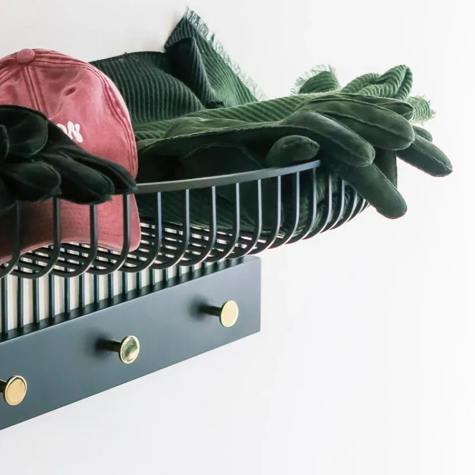 KLONG Hat Rack & Hat Shelves*Lunett hat rack, Black