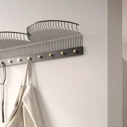 KLONG Hat Rack & Hat Shelves*Lunett hat rack, Black