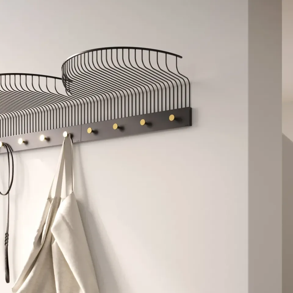 KLONG Hat Rack & Hat Shelves*Lunett hat rack, Black