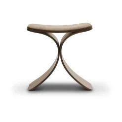 Gejst Stools*Luno stool 48x28x72 cm, Dark oak–dark beige textile Brown