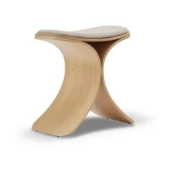 Gejst Stools*Luno stool 48x28x72 cm, Oak- textile Beige