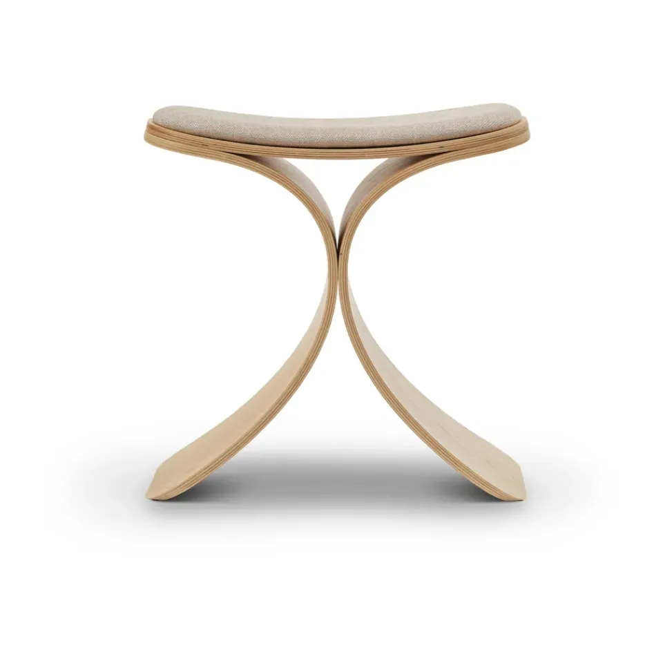 Gejst Stools*Luno stool 48x28x72 cm, Oak- textile Beige