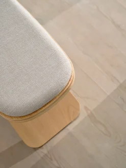 Gejst Stools*Luno stool 48x28x72 cm, Oak- textile Beige
