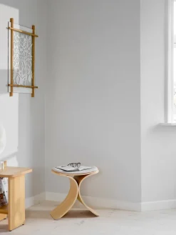 Gejst Stools*Luno stool 48x28x72 cm, Oak- textile Beige