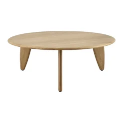 1898 Coffee Tables*Lyckeby coffee table Ø80x29 cm, Natural lacquered oak Brown