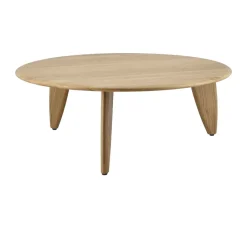 1898 Coffee Tables*Lyckeby coffee table Ø80x29 cm, Natural lacquered oak Brown