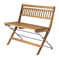 FDB Møbler Garden Sofas & Garden Benches*M24 Lilleø balcony bench, Teak-stainless steel Beige