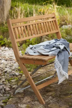 FDB Møbler Garden Sofas & Garden Benches*M24 Lilleø balcony bench, Teak-stainless steel Beige