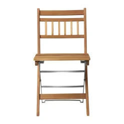 FDB Møbler Balcony Furniture*M23 Lilleø balcony chair, Teak-stainless steel Beige