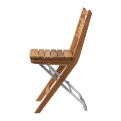 FDB Møbler Balcony Furniture*M23 Lilleø balcony chair, Teak-stainless steel Beige