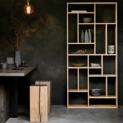 Ethnicraft Shelves & Shelving Systems*M Rack bookshelf large, Hardwax oiled oak Beige