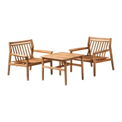 FDB Møbler Outdoor Lounge Furniture*M6 Sammen lounge chair, Teak-nature oiled Brown