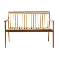 FDB Møbler Garden Sofas & Garden Benches*M12 Sammen 2-seater bench, Teak-non treated Brown