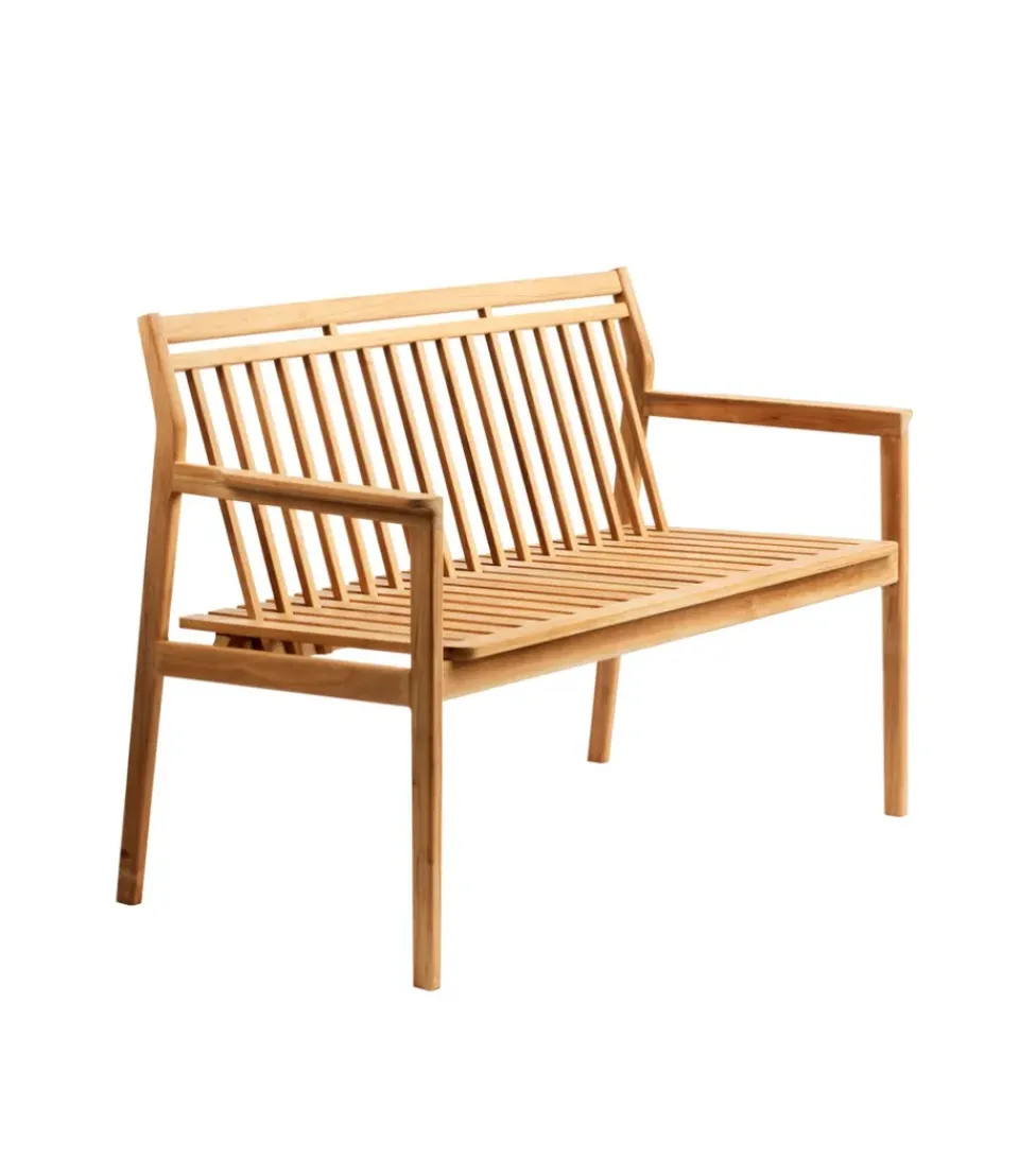 FDB Møbler Garden Sofas & Garden Benches*M12 Sammen 2-seater bench, Teak-non treated Brown