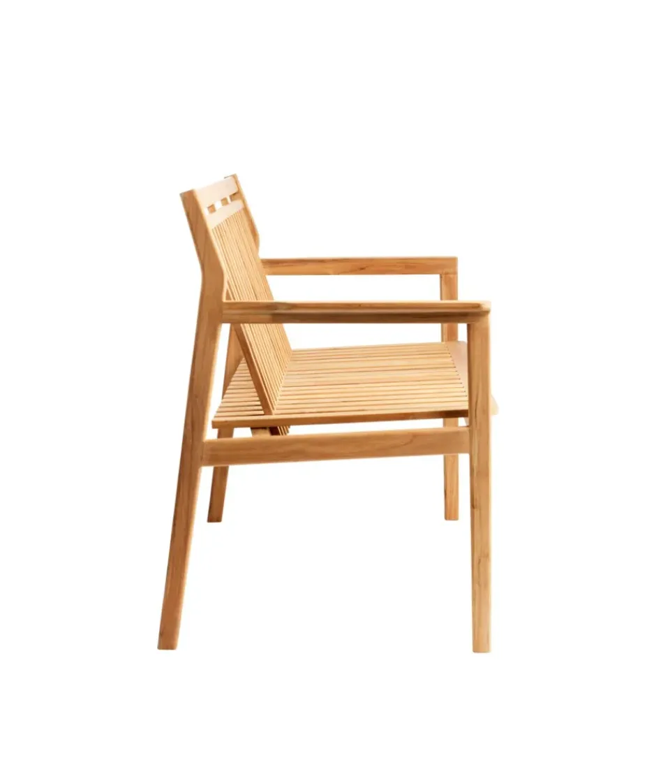 FDB Møbler Garden Sofas & Garden Benches*M12 Sammen 2-seater bench, Teak-non treated Brown