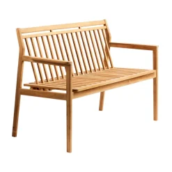 FDB Møbler Garden Sofas & Garden Benches*M12 Sammen 2-seater bench, Teak-nature oiled Brown