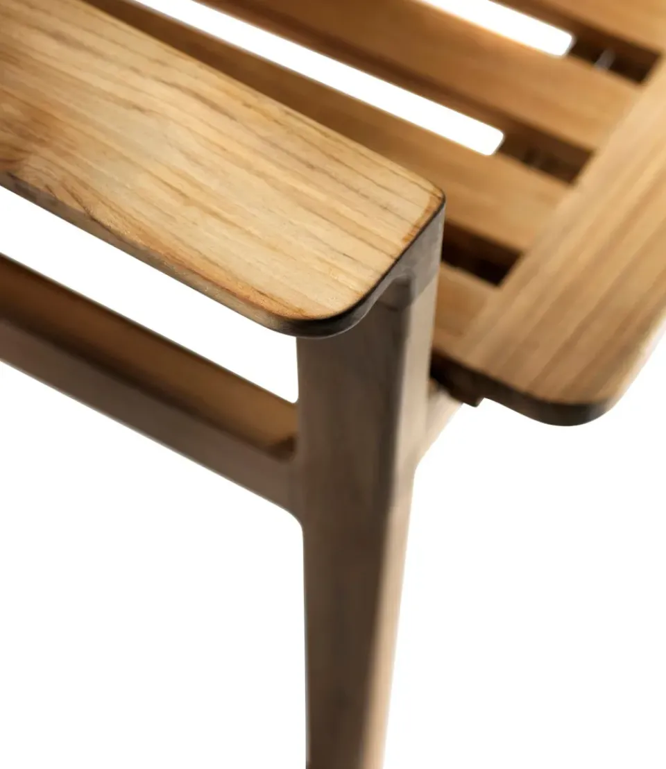 FDB Møbler Garden Sofas & Garden Benches*M12 Sammen 2-seater bench, Teak-nature oiled Brown