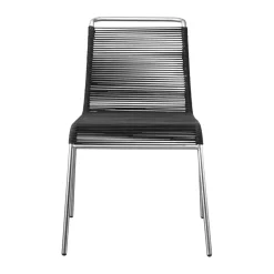FDB Møbler Seating|Balcony Furniture*M20 Teglgård Cord Chair, -stainless steel Black