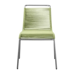 FDB Møbler Balcony Furniture*M20 Teglgård Cord Chair, mixed-stainless steel Green