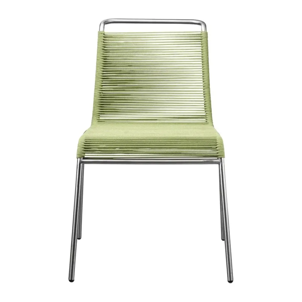 FDB Møbler Balcony Furniture*M20 Teglgård Cord Chair, mixed-stainless steel Green