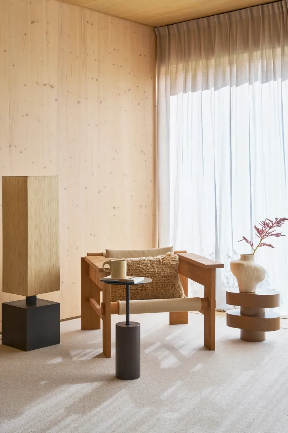 URBAN NATURE CULTURE Side Tables*Macy A side table ⌀55 cm, Mangowood Brown