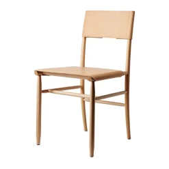 Gärsnäs Chairs*Madonna chair, Beech-natural-Tärnsjö leather natural Beige