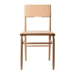 Gärsnäs Chairs*Madonna chair, Beech-natural-Tärnsjö leather natural Beige