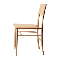 Gärsnäs Chairs*Madonna chair, Beech-natural-Tärnsjö leather natural Beige