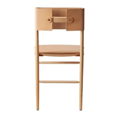 Gärsnäs Chairs*Madonna chair, Beech-natural-Tärnsjö leather natural Beige