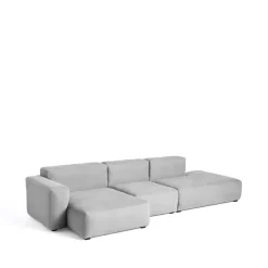 HAY Sofas*Mags Soft low modular sofa, Fabric Linara 443 tweed, left Grey