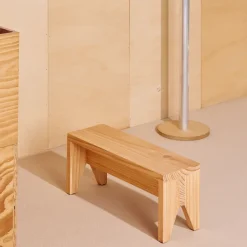 HAY Seating*Manolito Long stool, Natural, 60 cm Beige