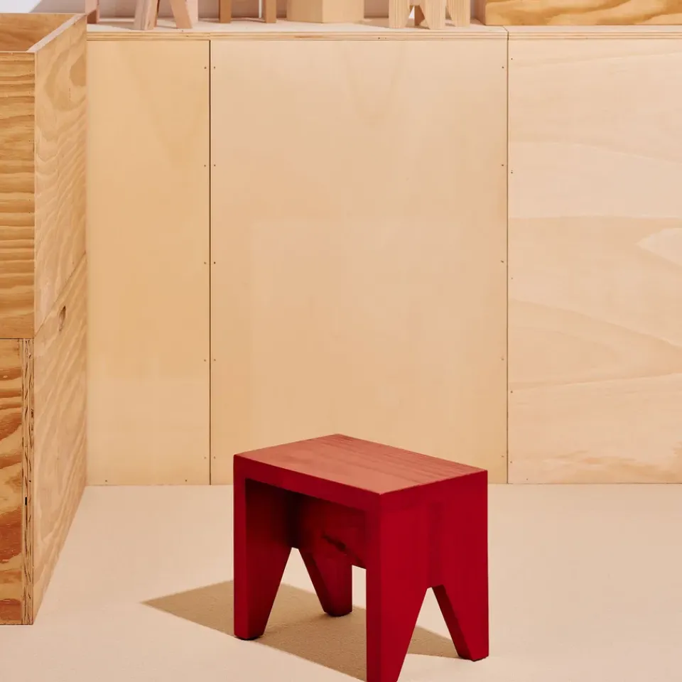 HAY Seating*Manolito Short stool, , 30 cm Red