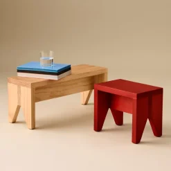 HAY Seating*Manolito Short stool, , 30 cm Red