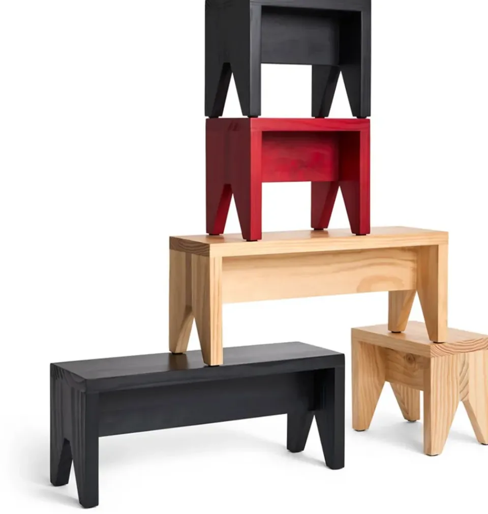 HAY Seating*Manolito Short stool, , 30 cm Red