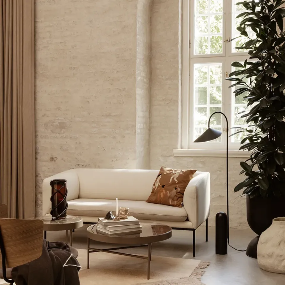 Ferm Living Coffee Tables*Marble Table coffee table, Marble , large, stand Black