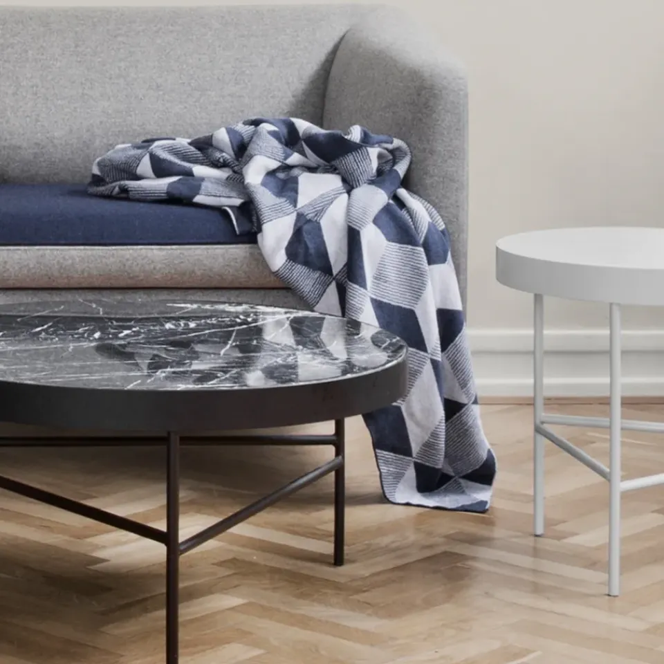 Ferm Living Coffee Tables*Marble Table coffee table, Marble , large, stand Black