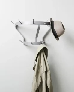Massproductions Clothes Racks, Coat Stands & Hangers*Marcel clothes hanger wall-mounted, Stone Grey