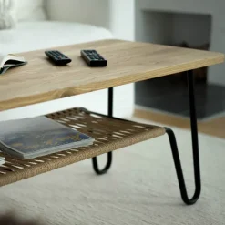 Mavis Coffee Tables*Marcel coffee table, oak oil rustic, 140x70 Beige