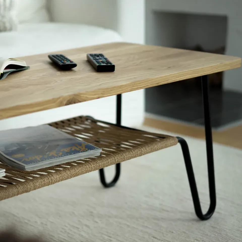 Mavis Coffee Tables*Marcel coffee table, oak oil rustic, 140x70 Beige