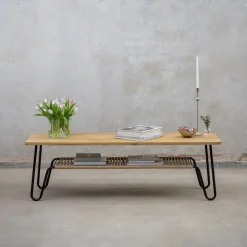 Mavis Coffee Tables*Marcel coffee table, oak oil rustic, 140x70 Beige