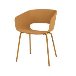 Montana Chairs*Marée 401 chair, Amber 142 legs lacquered metal Yellow