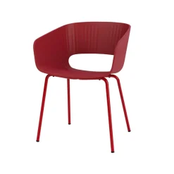 Montana Chairs*Marée 401 chair, Beetroot legs lacque metal Red
