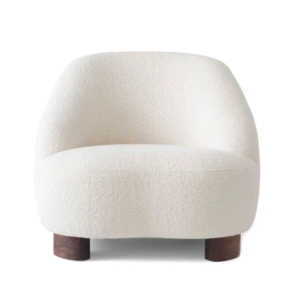 &Tradition Armchairs & Footstools*Margas LC1 armchair, Karakorum 001 -walnut legs White