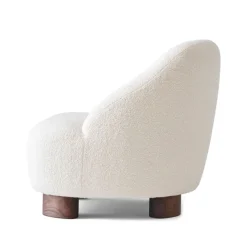 &Tradition Armchairs & Footstools*Margas LC1 armchair, Karakorum 001 -walnut legs White