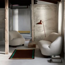 &Tradition Armchairs & Footstools*Margas LC1 armchair, Karakorum 001 -walnut legs White